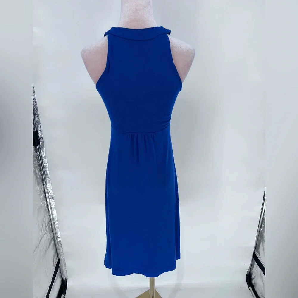 EUC Calvin Klein V Neck Ruched Mini Dress - Picture 8 of 9